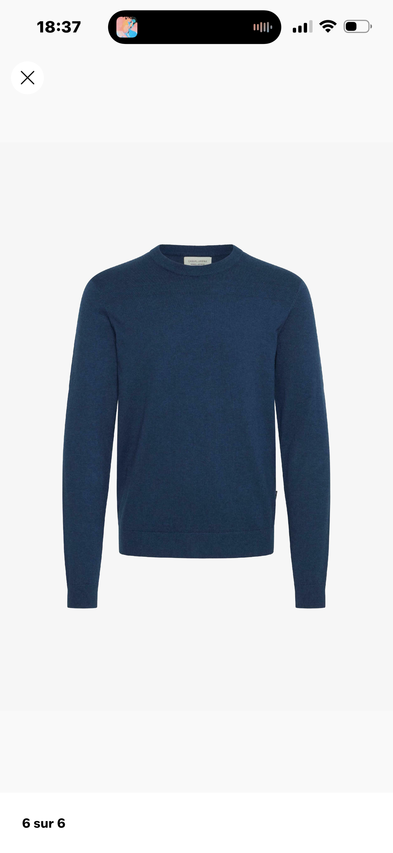 Pull col rond - Marine - Casual Friday