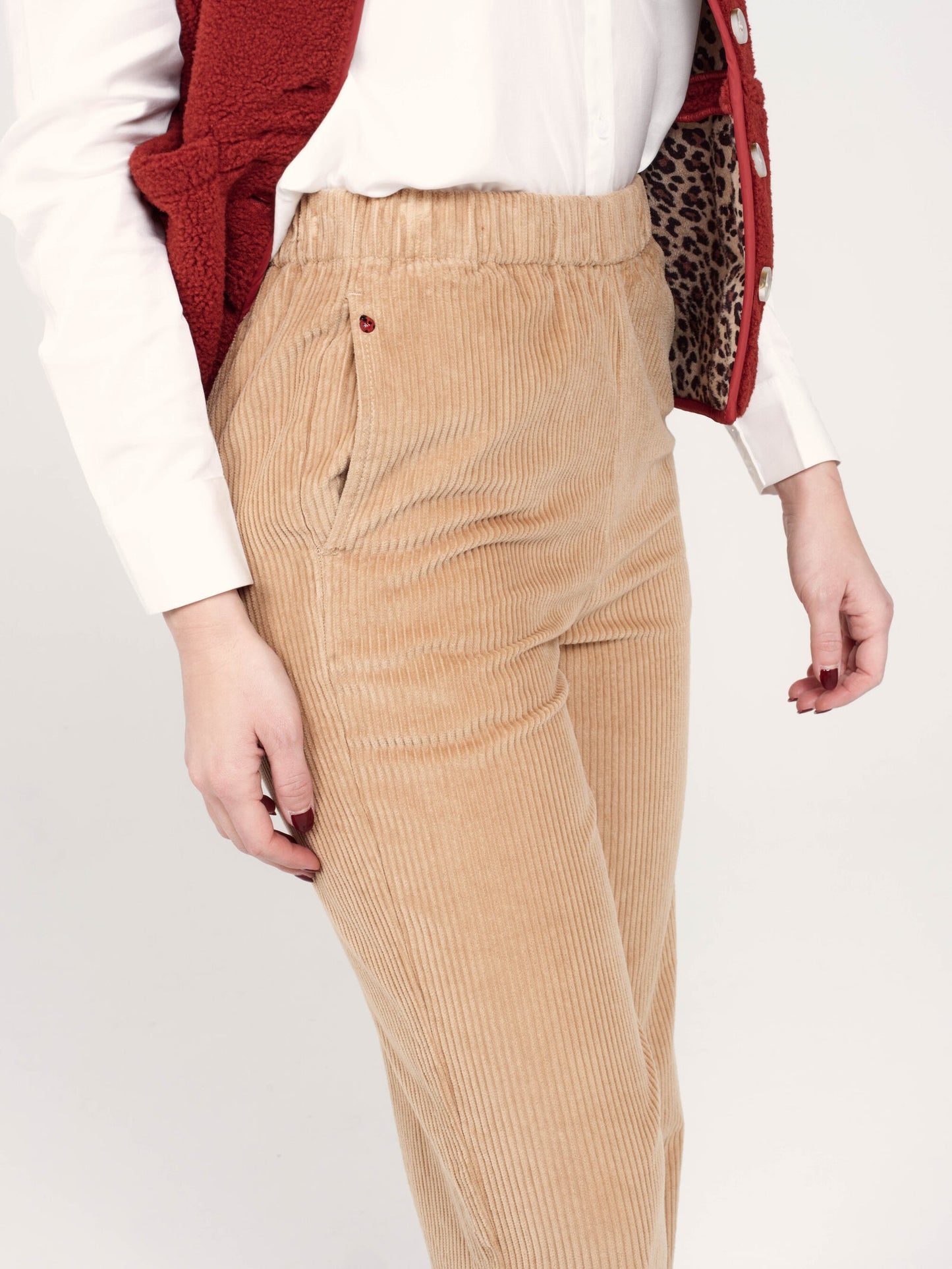 Pantalon velours - France camel - FAM