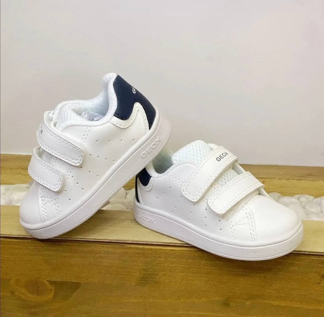 Baskets - Blanche marine - Geox