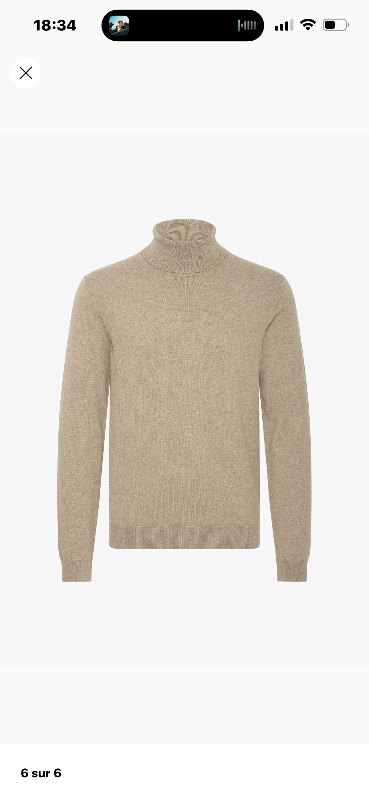 Pull col roulé - Beige - Casual Friday