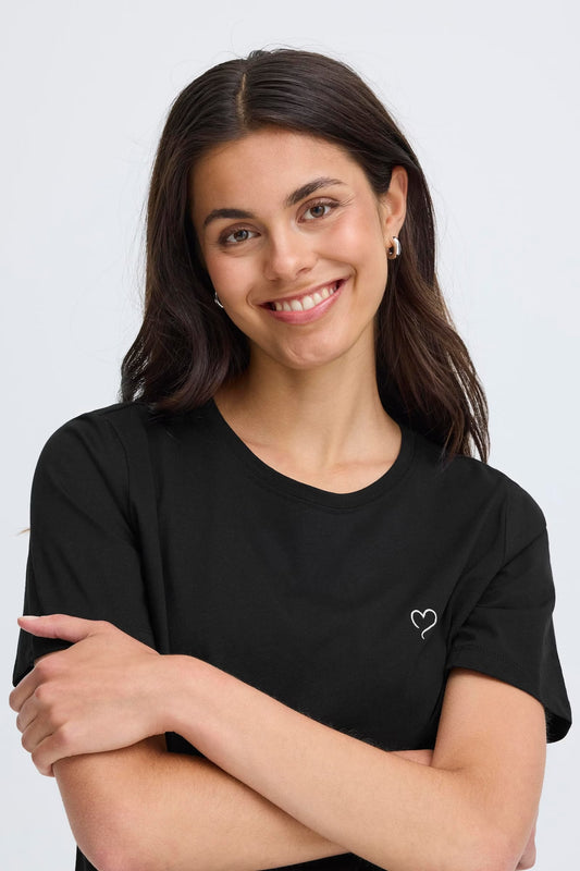 Tee-shirt - FRHEART noir - FRANSA