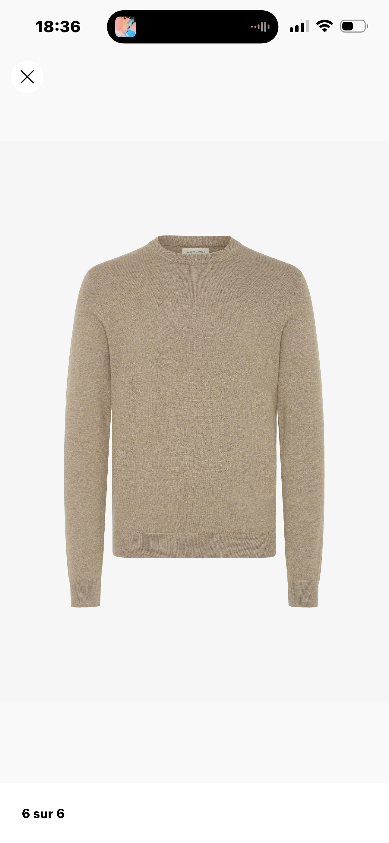Pull col rond - Beige - Casual Friday