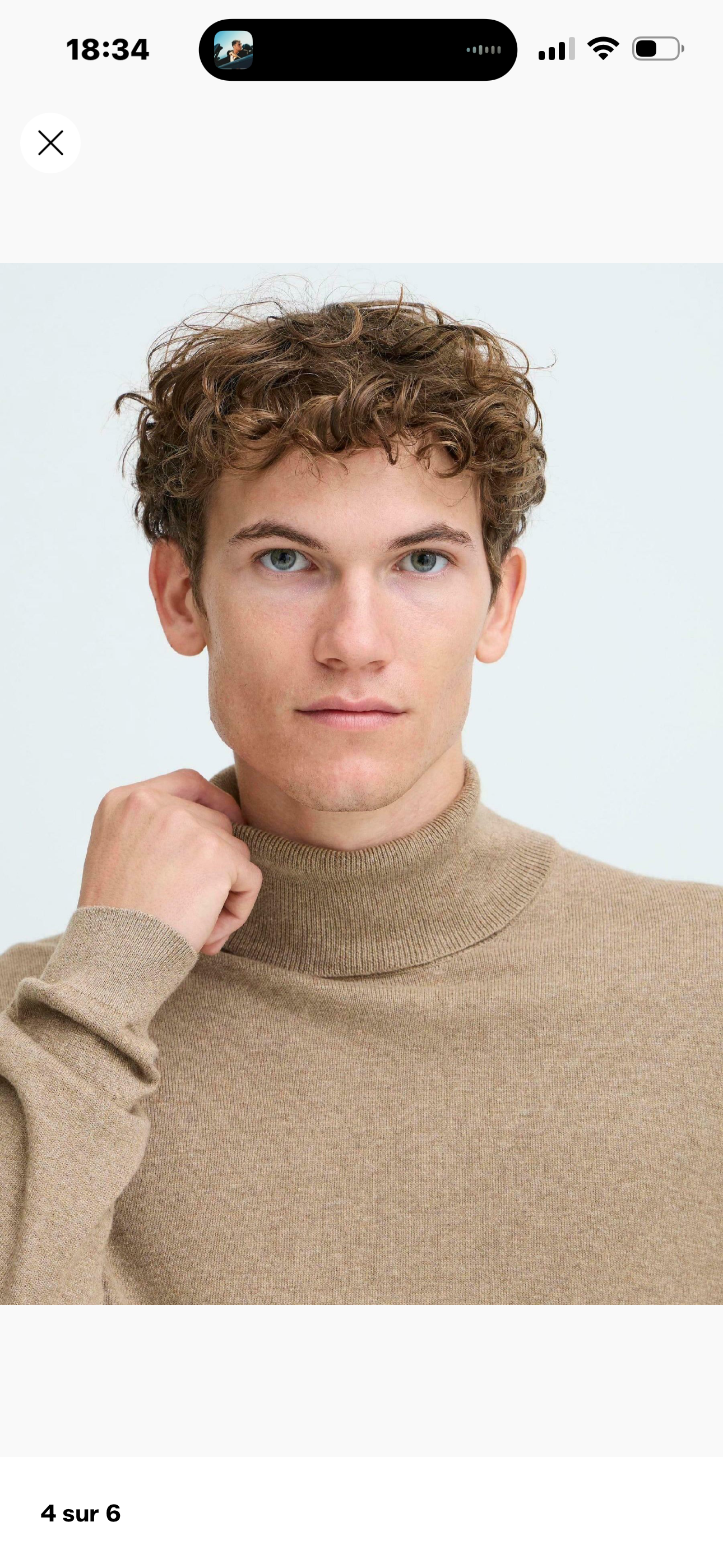 Pull col roulé - Beige - Casual Friday