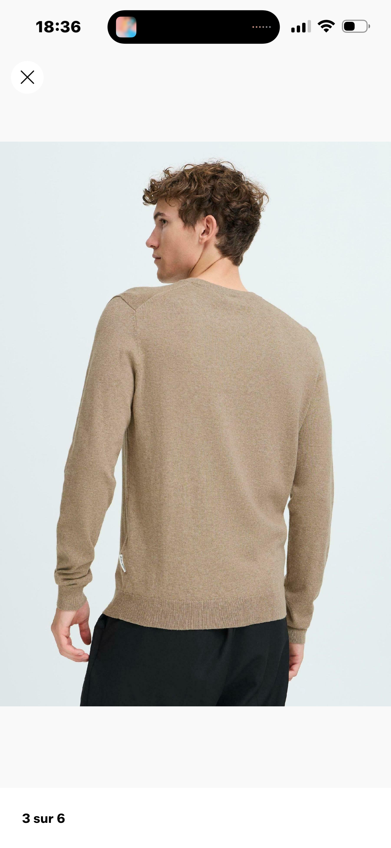 Pull col rond - Beige - Casual Friday