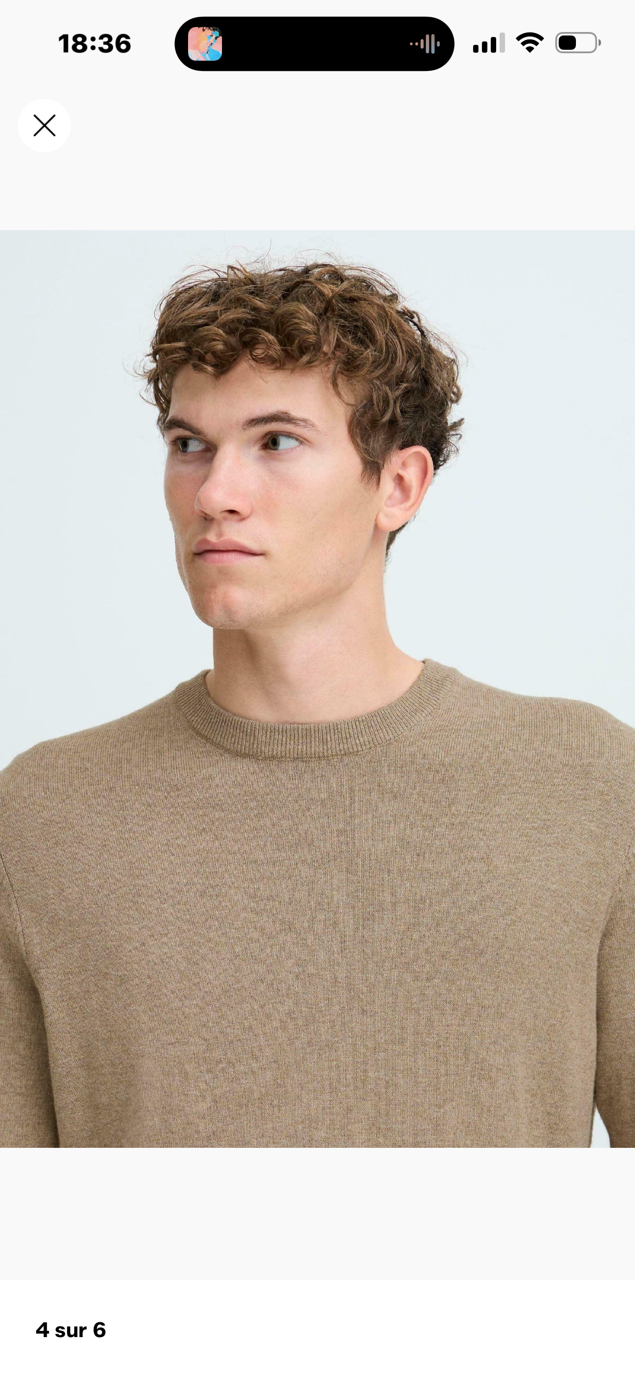 Pull col rond - Beige - Casual Friday