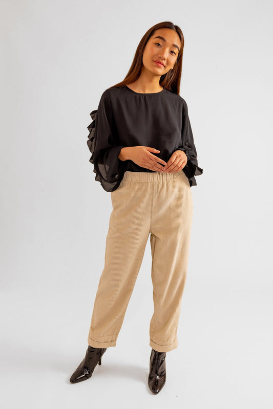 Pantalon velours - France beige - FAM