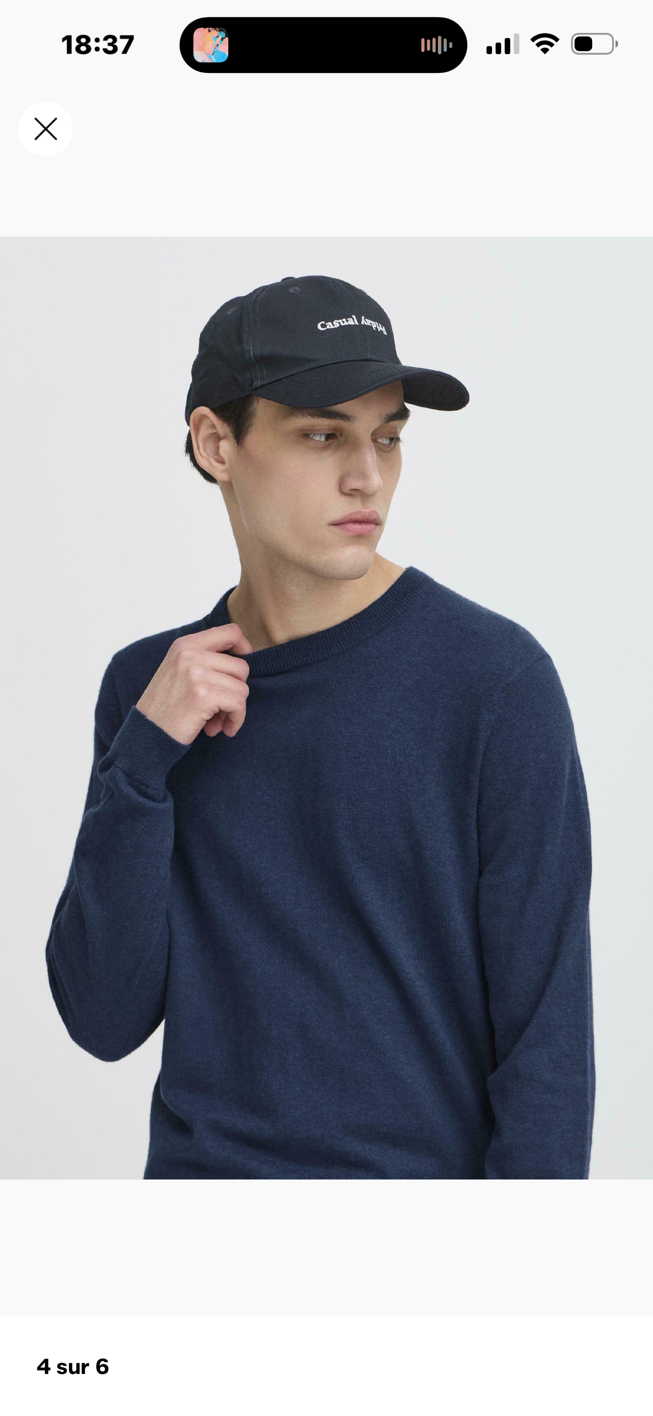 Pull col rond - Marine - Casual Friday