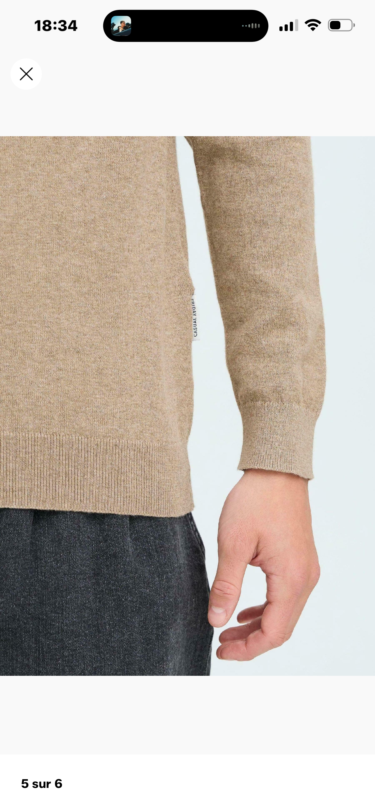 Pull col roulé - Beige - Casual Friday