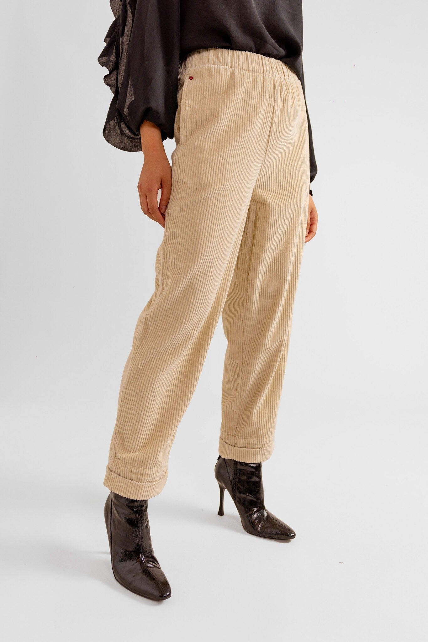 Pantalon velours - France beige - FAM