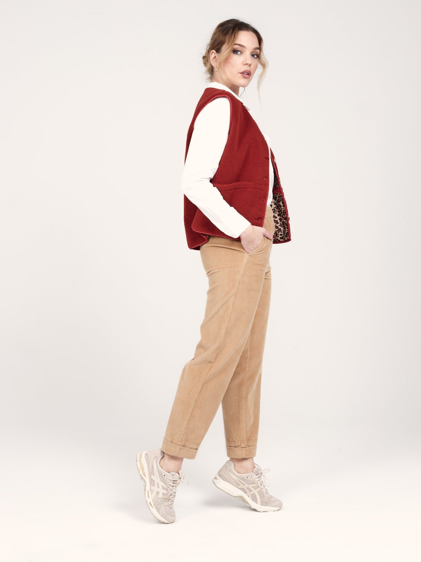 Pantalon velours - France camel - FAM