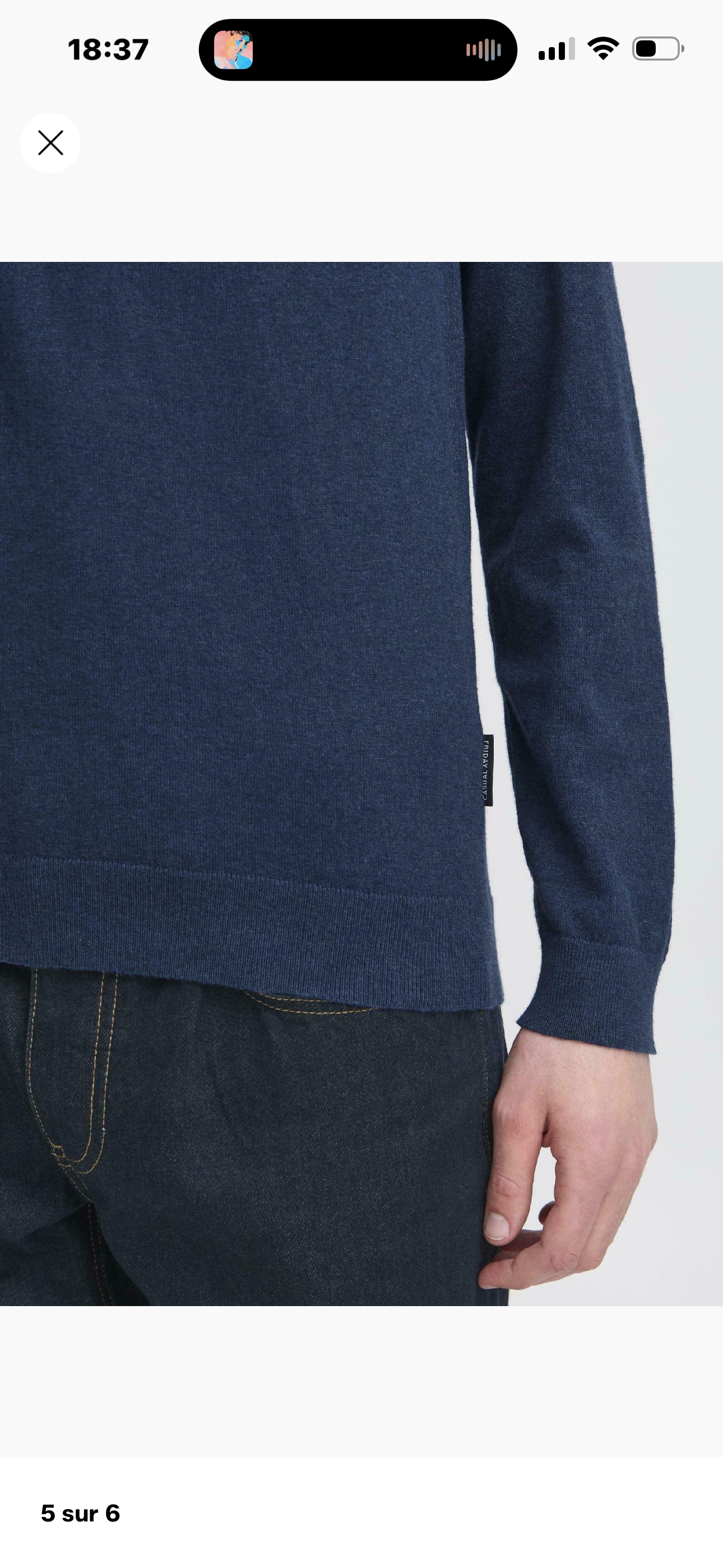 Pull col rond - Marine - Casual Friday