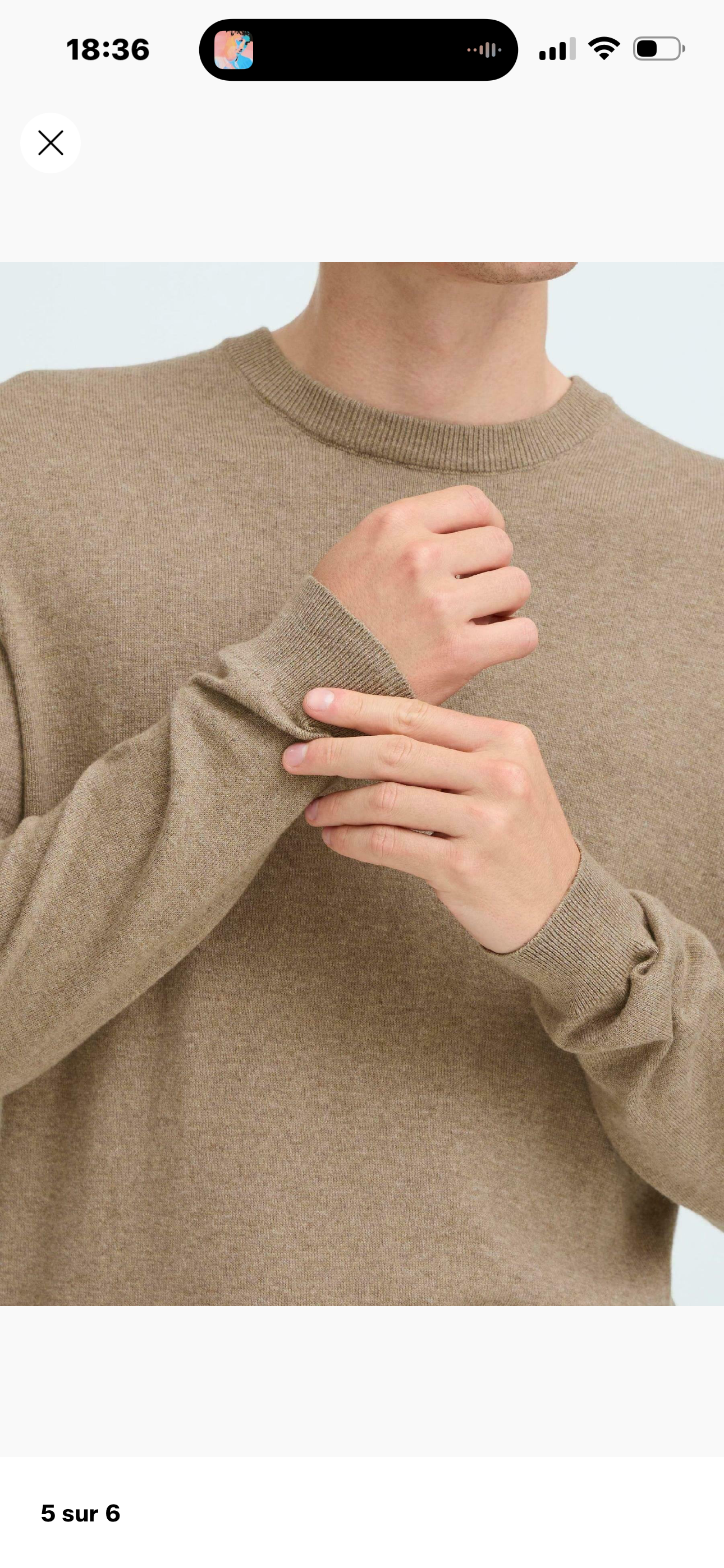 Pull col rond - Beige - Casual Friday