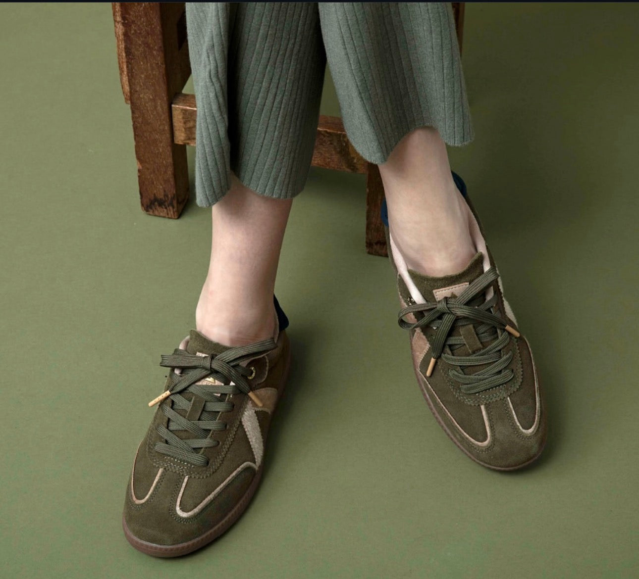 Baskets - Élite Classic army tan fit navy - Asfvlt