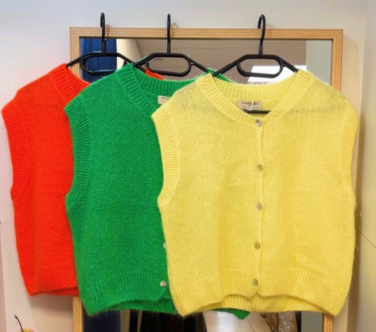 Gilet en maille sans manche