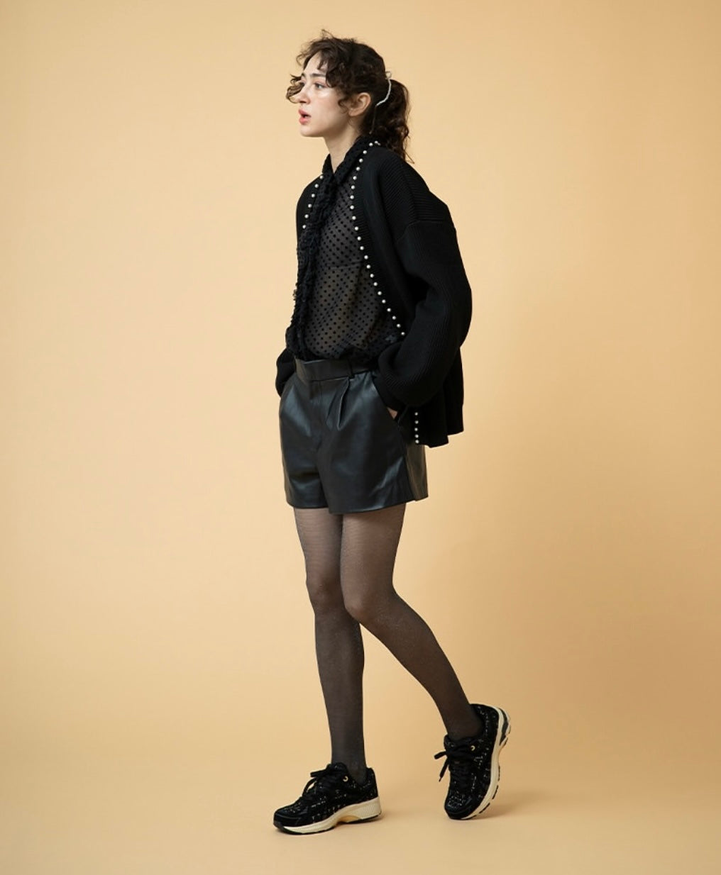 Baskets - City run black tweed- Asfvlt