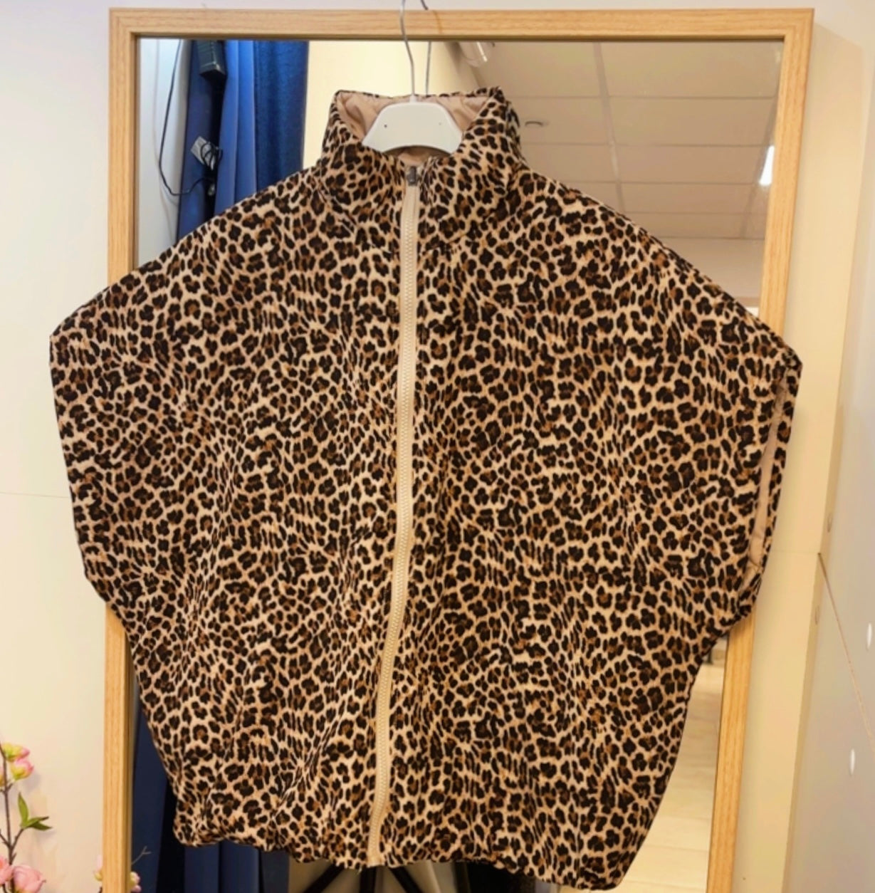 Doudoune - Réversible beige-léopard