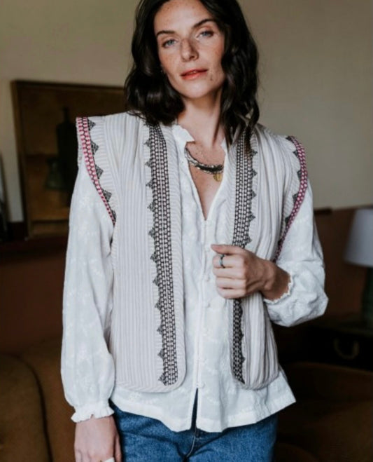 Gilet - Boho beige - Rue Mazarine