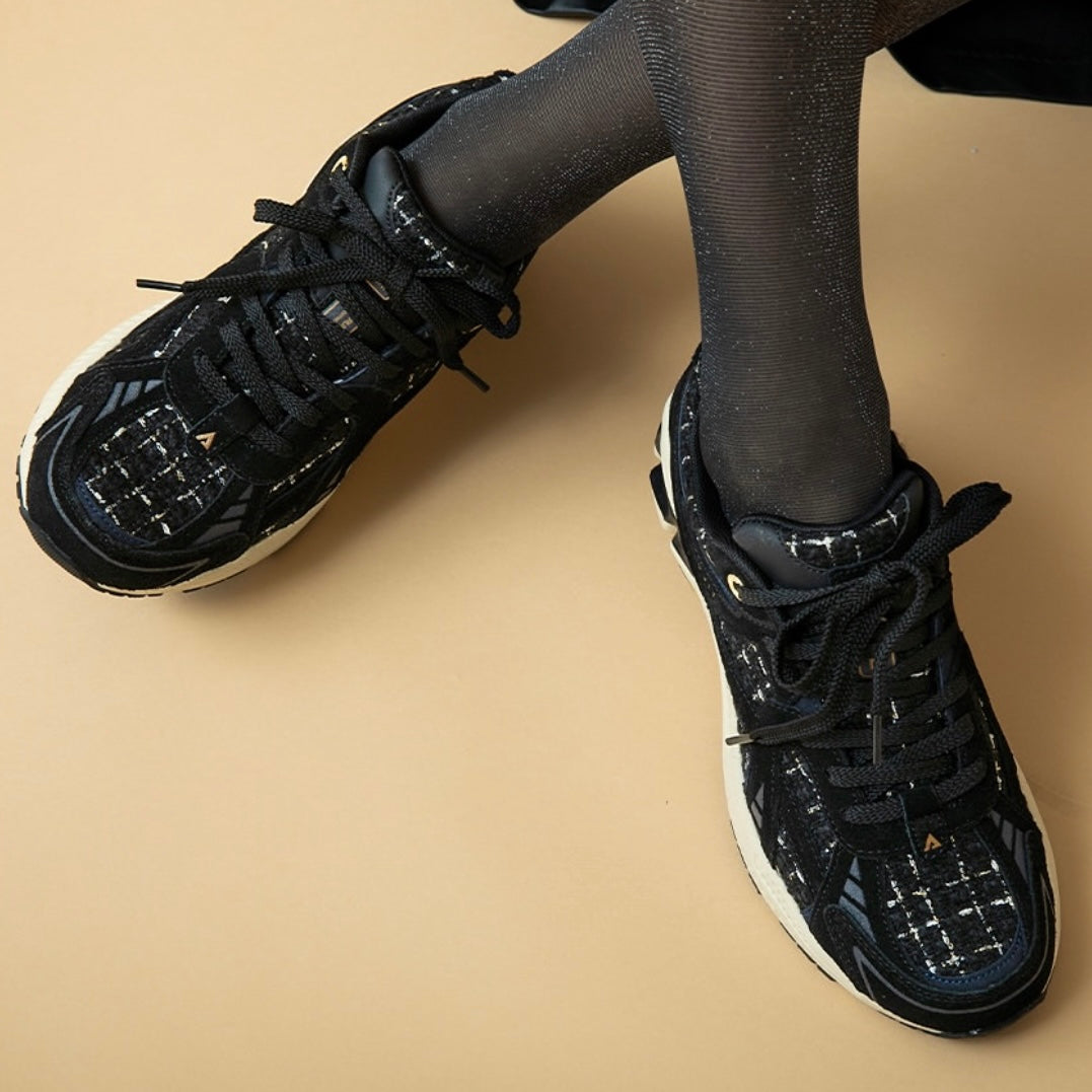 Baskets - City run black tweed- Asfvlt