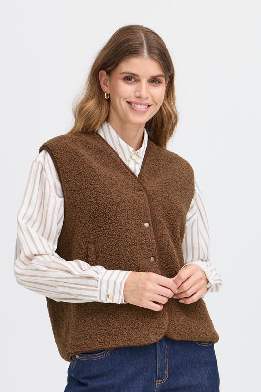 Gilet - FRGWYNNIE Marron- FRANSA