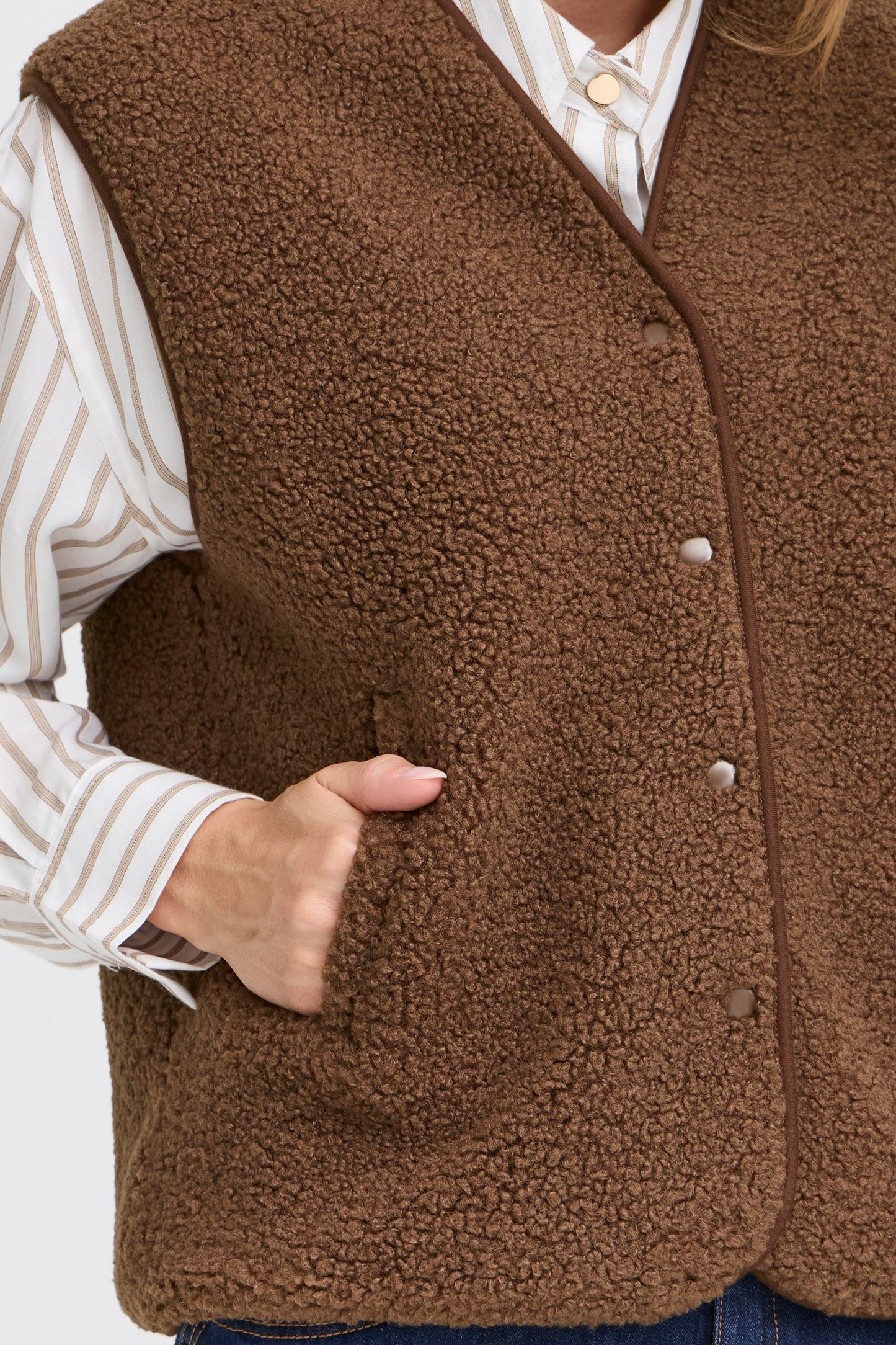 Gilet - FRGWYNNIE Marron- FRANSA