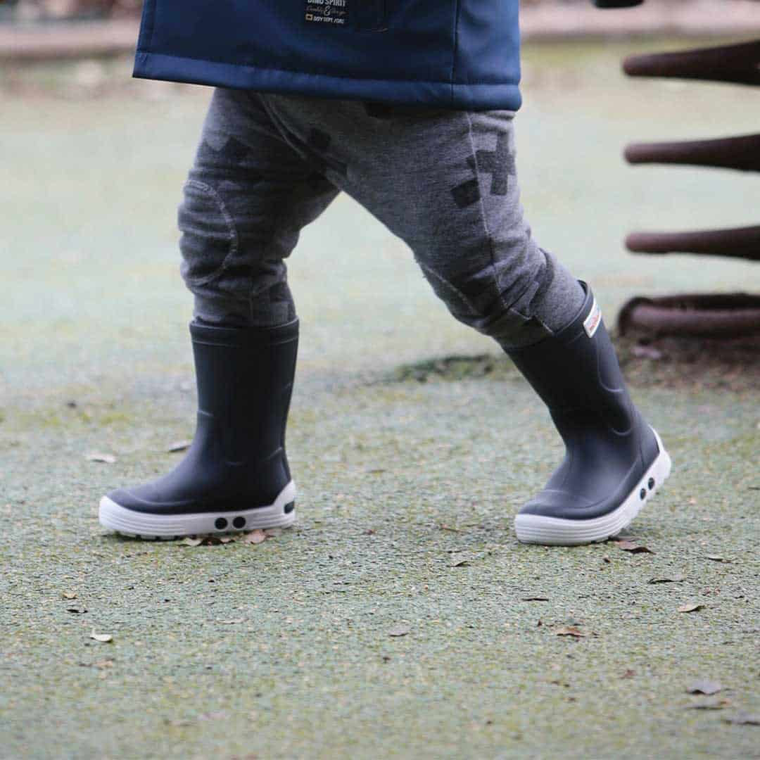 Bottes de pluie - Marine blanc - Méduse