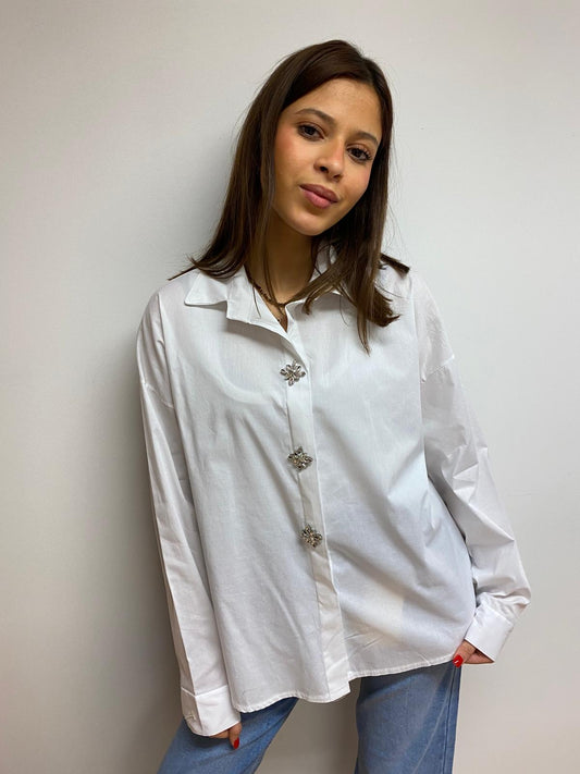 Chemise blanche - bijoux