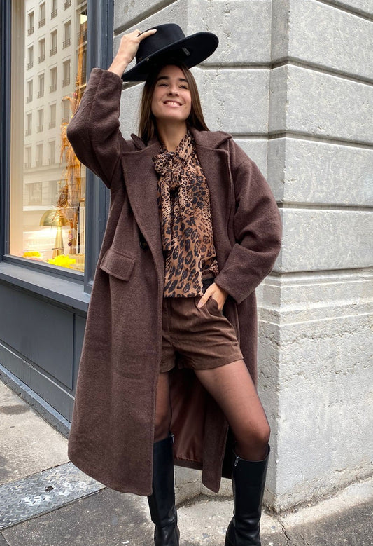 Manteau long - Marron