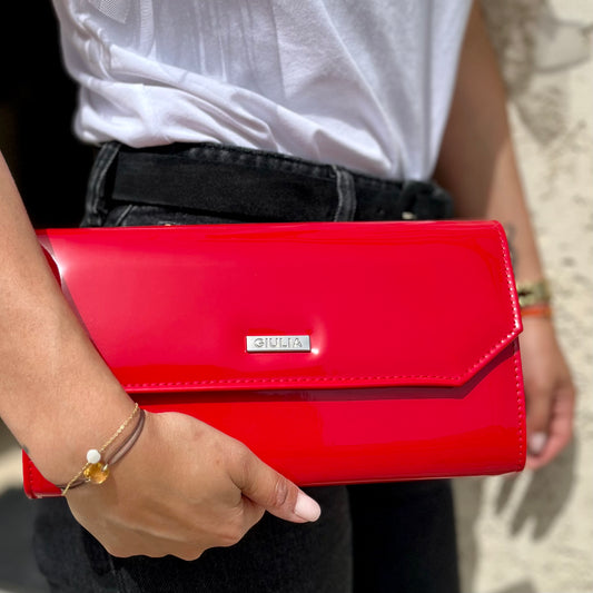Pochette - Rouge - Bermellon charol - Giulia